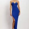 EMS Diba Midi Strappy Knit Dress - Cobalt Blue