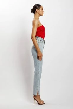 EMS Kyra Strapless Knit Top - Chilli Pepper All Tops