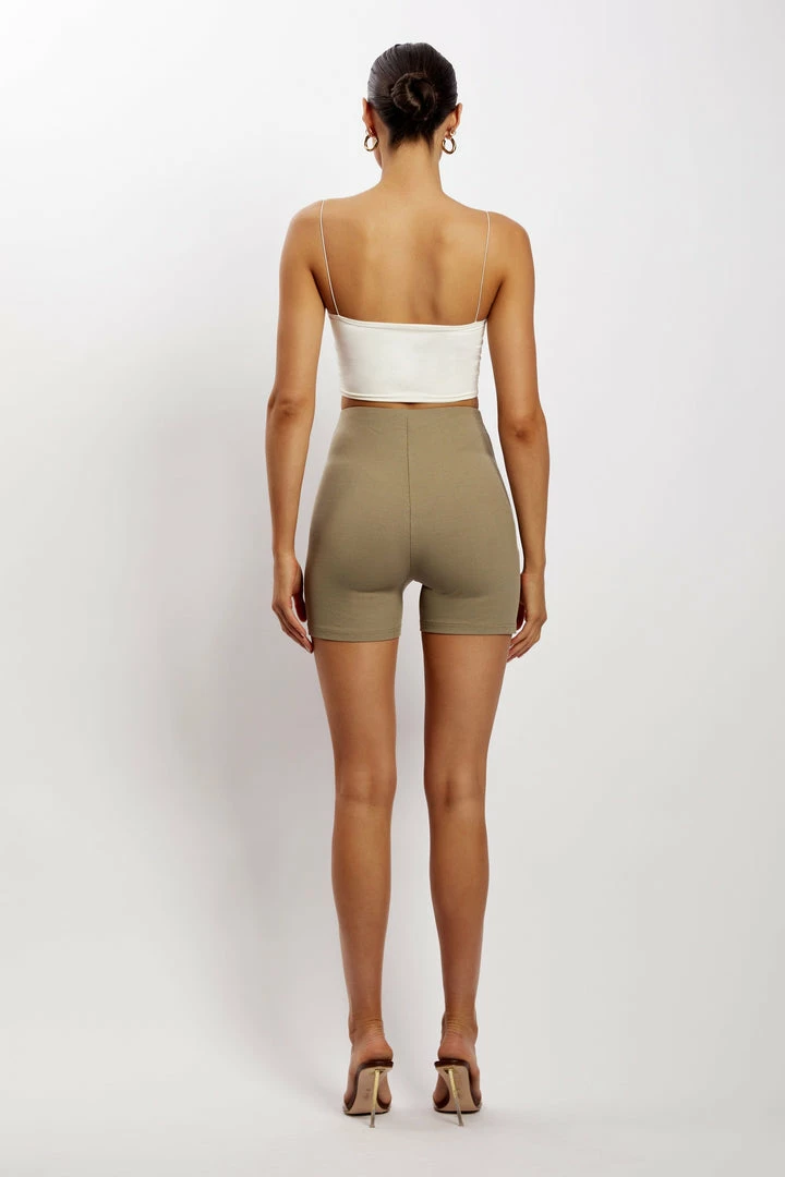 ROM All Bottoms Lisa Ribbed Booty Short - Moss 2 ROM All Bottoms Lisa Ribbed Booty Short - Moss