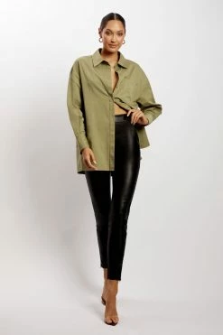 WNT Talia Oversized Shirt - Green
