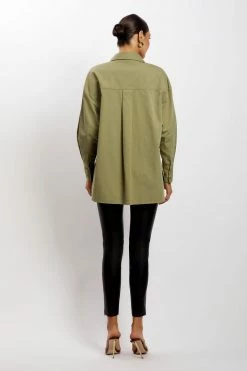 WNT Talia Oversized Shirt - Green