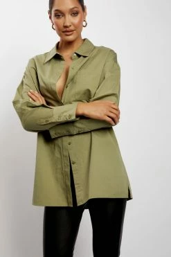 WNT Talia Oversized Shirt - Green