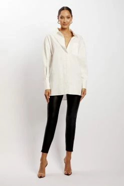 WNT Talia Oversized Shirt - White All Tops 14 WNT Talia Oversized Shirt - White All Tops