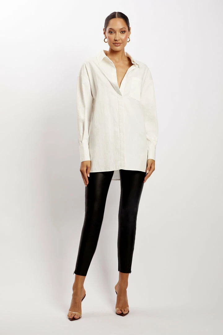 WNT Talia Oversized Shirt - White All Tops 4 WNT Talia Oversized Shirt - White All Tops