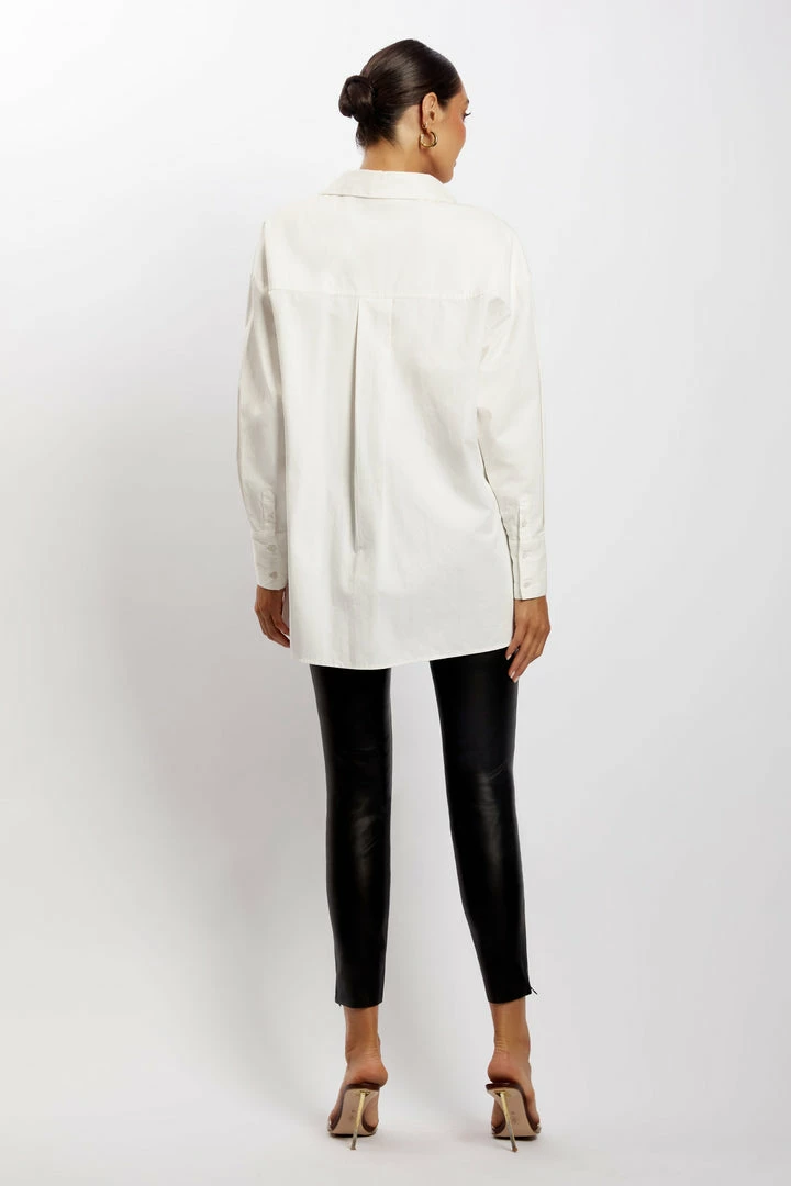 WNT Talia Oversized Shirt - White All Tops 10 WNT Talia Oversized Shirt - White All Tops