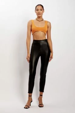 EMS Aleah Knit Crop Top - Mandarin Two Piece Sets