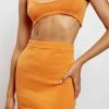 EMS Aleah Knitted Mini Skirt - Mandarin Two Piece Sets