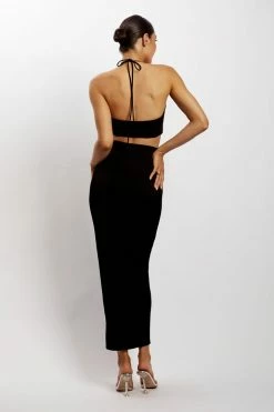 ROM Renee Wrap Over Ruched Top - Black