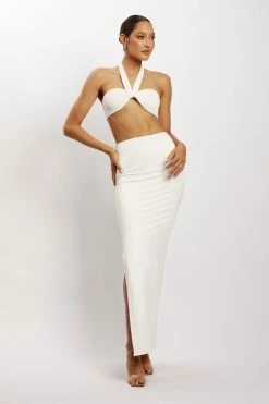 WXI Lea Multi Way Crop Top - White Two Piece Sets