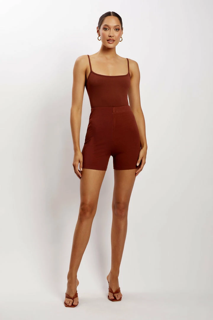 ROM Lisa Ribbed Booty Short - Spice 6 ROM Lisa Ribbed Booty Short - Spice