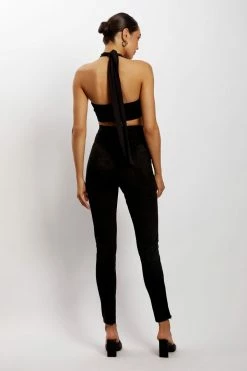 WNT Bianca Suede Leggings - Black 12 WNT Bianca Suede Leggings - Black