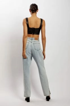 LCH All Tops Kali Faux Leather Corset - Black 14 LCH All Tops Kali Faux Leather Corset - Black