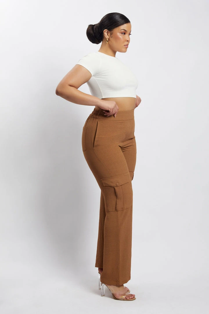 WNT Malika Straight Leg Trousers - Tan 10 WNT Malika Straight Leg Trousers - Tan
