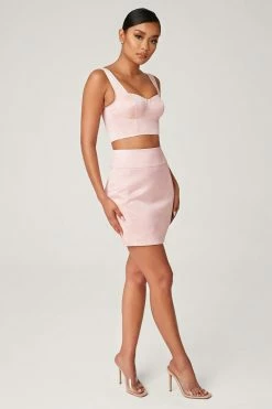 QNG Jodie Mini Skirt - Pink All Bottoms