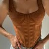 WNT Audrey Suede Corset - Tan