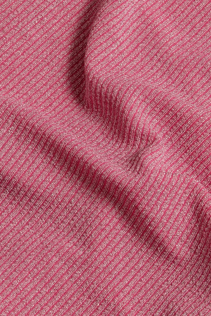 ROM Iliana Shimmer Rib Mini Skirt - Pink 2 ROM Iliana Shimmer Rib Mini Skirt - Pink