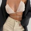 ROM Two Piece Sets Suzie Triangle Bralette - Stone