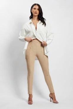 WNT Bianca Suede Leggings - Sand