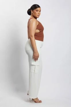WNT Malika Straight Leg Trousers - Ivory