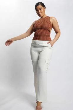 WNT Malika Straight Leg Trousers - Ivory