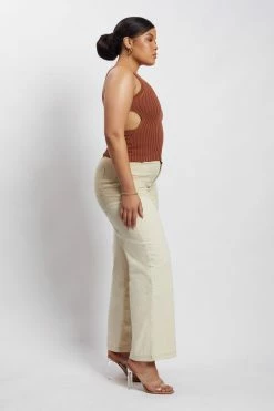 EMS Andria Ribbed Knit Tank Top - Chocolate