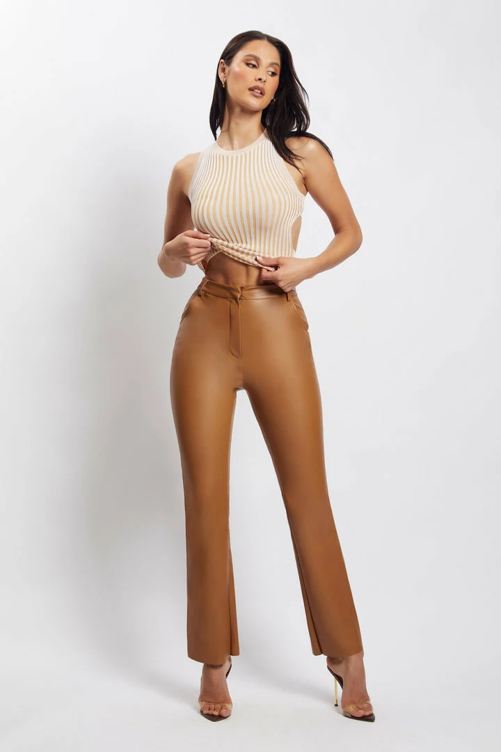 EMS Andria Ribbed Knit Tank Top - Nude All Tops 8 EMS Andria Ribbed Knit Tank Top - Nude All Tops