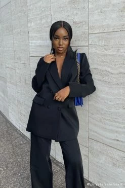 WNT Two Piece Sets Madison Oversized Blazer - Black